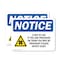 Signmission Radiation & Laser Sign, 5 in H x 7 in W, Vinyl Decal, Rectangle OS-2PACK-NS-D-57-L-19077 - alternate 1